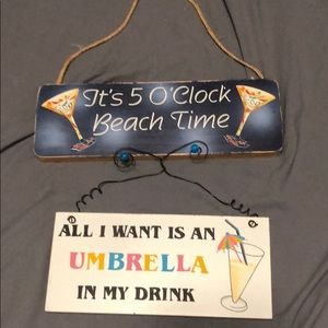 2Tiki bar signs🍹☀️